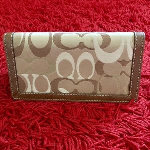 Coach checkbook cover